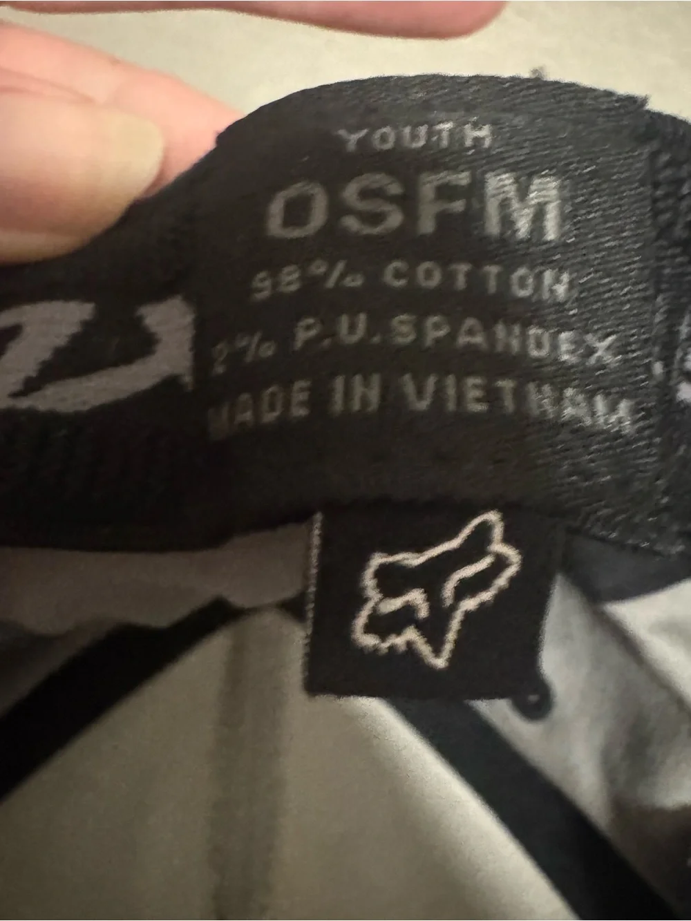 Fox Kids Gray Camo Baseball Hat